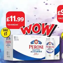 Bargain Booze Peroni nastro azzurro offer