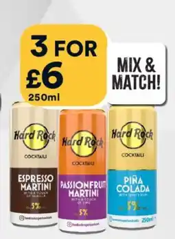 Bargain Booze Hard Rock Espresso Martini offer