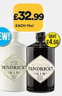 Bargain Booze Another Hendrick's Gin offer