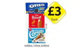 Londis Oreo Ice Cream Mini, Biscoff Sticks, Cornetto Classico offer