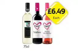 Londis Hardy's Bin 161 Pinot Grigio, I heart Malbec, White Zinfandel offer