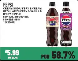 Bestway Pepsi cream soda offer