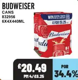 Bestway Budweiser cans offer