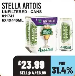 Bestway Stella artois unfilteRed offer