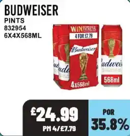 Bestway Budweiser pints offer