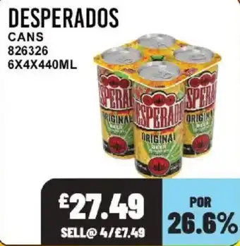 Bestway Desperados cans offer