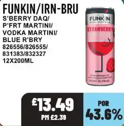 Bestway Funkin strawberry cocktail offer