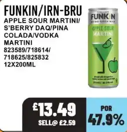 Bestway Funkin apple sour martini offer