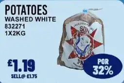 Bestway Selected potatoes washed white offer