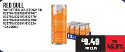 Bestway Red Bull apricot edition energy drink offer