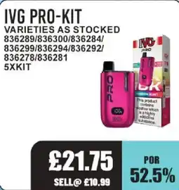 Bestway Ivg pro-kit offer