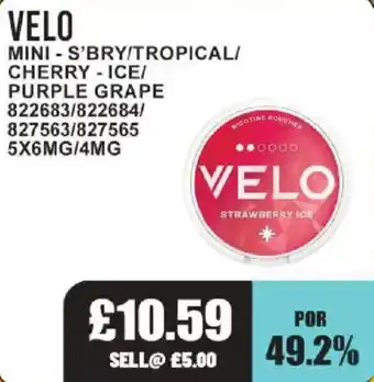 Bestway Velo strawberry ice offer