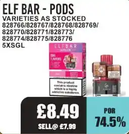 Bestway Elf bar - pods offer