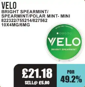 Bestway Velo bright spearmint offer
