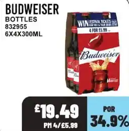 Bestway Budweiser bottles offer