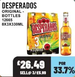 Bestway Desperados original bottles offer