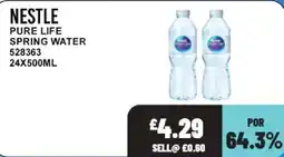 Bestway Nestle pure life spring water offer