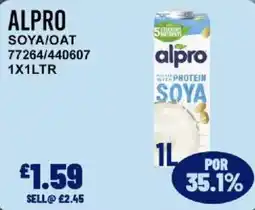Bestway Alpro soya/oat offer