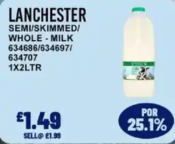 Bestway Lanchester semi skimmed whole milk offer