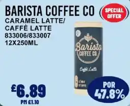 Bestway Barista coffee co caramel latte/caffè latte offer