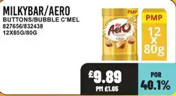 Bestway Milkybar/aero buttons/bubble c'mel offer