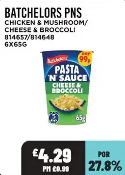 Bestway Batchelors pasta n' sauce cheese & broccoli offer