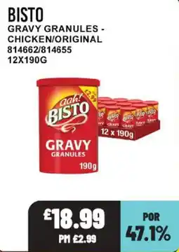 Bestway Bisto gravy granules offer
