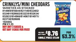 Bestway Cheeselets crinklys/mini cheddars offer