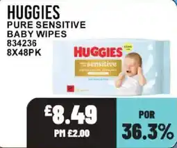 Bestway Huggies pure sensitive baby wipes offer