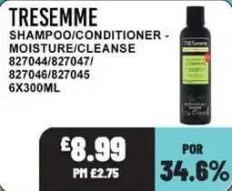Bestway Tresseme shampoo/conditioner - moisture/cleanse offer