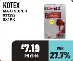 Bestway Kotex maxi super offer