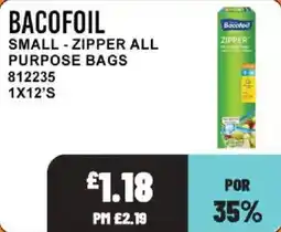 Bestway Bacofoil small zipper all purpose bags offer
