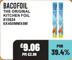 Bestway Bacofoil the original kitchen foil offer