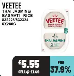 Bestway Veetee thai jasmine basmati rice offer