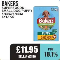 Bestway Bakers superfoods small dog/puppy offer