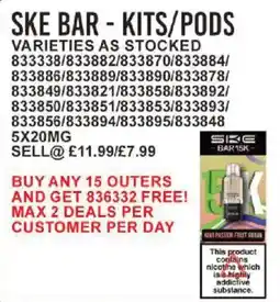 Bestway Ske bar 15k offer