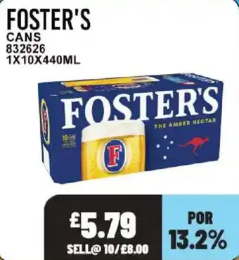 Bestway Foster's cans offer