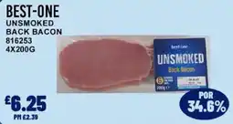 Bestway Best-one unsmoked back bacon offer
