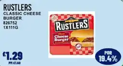 Bestway Rustlers classic cheese burger offer