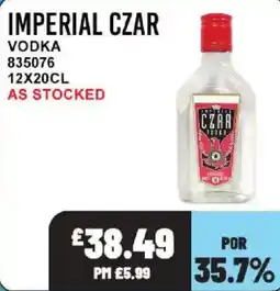 Bestway Imperial czar vodka offer