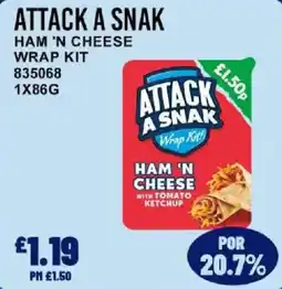 Bestway Attack a snak ham 'n cheese wrap kit offer
