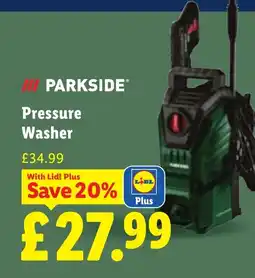 Lidl Parkside Pressure Washer offer