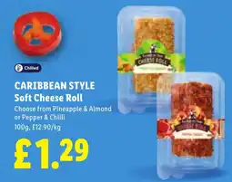 Lidl Caribbean Style Soft Cheese Roll offer
