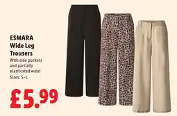Lidl Esmara wide leg trousers offer