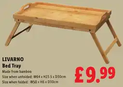 Lidl Livarno bed tray offer
