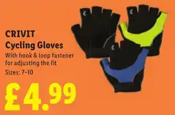 Lidl Crivit cycling gloves offer