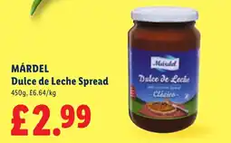 Lidl Márdel dulce de leche spread offer