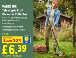 Lidl Telescopic Fruit Picker or Collector offer