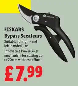 Lidl Fiskars bypass secateurs offer