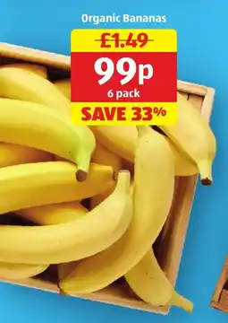 Aldi Organic Bananas offer